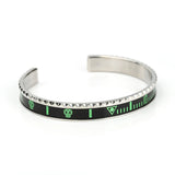 Silver Skull Cuff Bracelet Bangle ST05