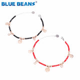 Tree of Life Charm Crystal Bracelet - Stainless Steel Beading Bracelet
