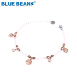 Tree of Life Charm Crystal Bracelet - Stainless Steel Beading Bracelet