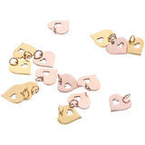 Stainless Steel Heart Charm Pendant Hypoallergenic Jewelry Accessory
