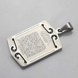 Muslim Allah AYATUL KURSI Pendant & Necklace, Quran Scriptures Gift