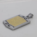 Stainless Steel Muslim Allah AYATUL KURSI Pendant & Necklace Charm