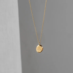 Stainless Steel Letter Pendant Necklace Choker Collar