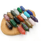 Stainless Steel Pendant Crystal Quartz Perfume Bottle Charm