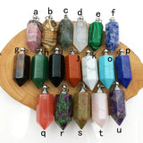 Stainless Steel Pendant Crystal Quartz Perfume Bottle Charm