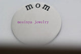 Mom Enamel Plate for 30mm Floating Charm Locket, Xmas Keepsake