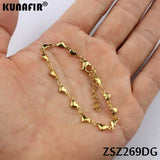 Stainless Steel Heart Shape Bracelet Chain ZSZ269DG