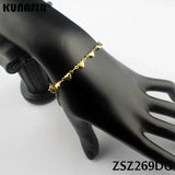 Stainless Steel Heart Shape Bracelet Chain ZSZ269DG