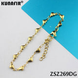 Stainless Steel Heart Shape Bracelet Chain ZSZ269DG