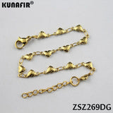 Stainless Steel Heart Shape Bracelet Chain ZSZ269DG
