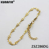 Stainless Steel Star Shape Bracelet Uouya Chains Golden Brace Lace Women Jewelry