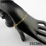 Stainless Steel Star Shape Bracelet Uouya Chains Golden Brace Lace Women Jewelry