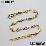 Stainless Steel Star Shape Bracelet Uouya Chains Golden Brace Lace Women Jewelry