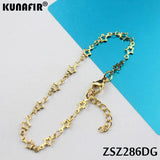 Stainless Steel Star Shape Bracelet Uouya Chains Golden Brace Lace Women Jewelry