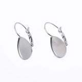 Stainless Steel Earring Clips for 10x14mm Cabochons 20pcs