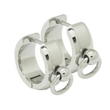 Stainless Steel Hinged Earrings Piercing Ring Unisex Hoops Circle O-Rings