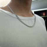 Stainless Steel Mens Cuban Link Necklace Hip Hop Rock Jewelry