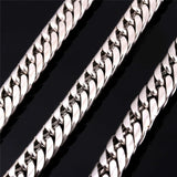 Stainless Steel Mens Cuban Link Necklace Hip Hop Rock Jewelry
