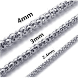 Stainless Steel Chain Necklace Men Women Chocker