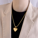 Heart Pendant Necklace for Women Silver Plated Love Charm Jewelry Gift