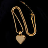Heart Pendant Necklace for Women Silver Plated Love Charm Jewelry Gift