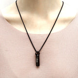 Stainless Steel Cylinder Ashes Urn Pendant Necklace Charm