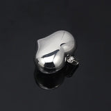 Stainless Steel Heart Pendant Necklace Silver