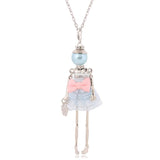 Bohemian Flower Pendant Long Necklace Women Jewelry