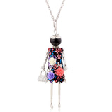 Bohemian Flower Pendant Long Necklace Women Jewelry