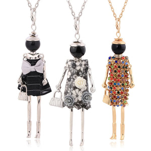 Bohemian Flower Pendant Long Necklace Women Jewelry