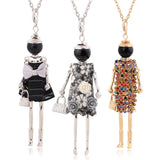 Bohemian Flower Pendant Long Necklace Women Jewelry