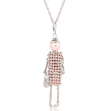 Bohemian Flower Pendant Long Necklace Women Jewelry