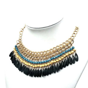 Chunky Resin Crystal Statement Necklace