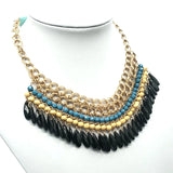 Chunky Resin Crystal Statement Necklace