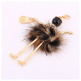 Women Fur Keychain Peluche Charm Bag Pendant