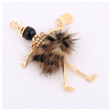 Women Fur Keychain Peluche Charm Bag Pendant
