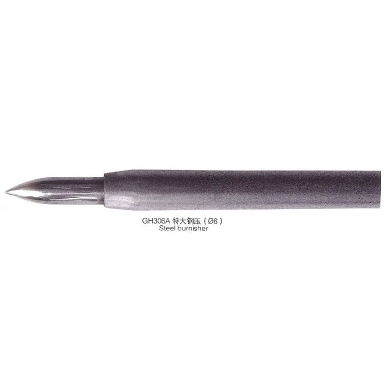 6'' Steel Burnisher Curved Jewelry Bezel Setting Tools