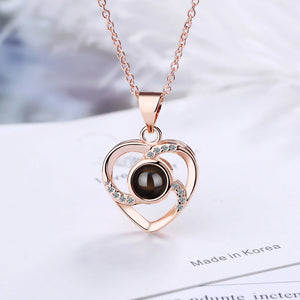 925 Silver Faith Necklace Love Pendant