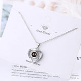 925 Silver Faith Necklace Love Pendant