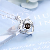 925 Silver Faith Necklace Love Pendant