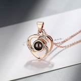 925 Silver Faith Necklace Love Pendant