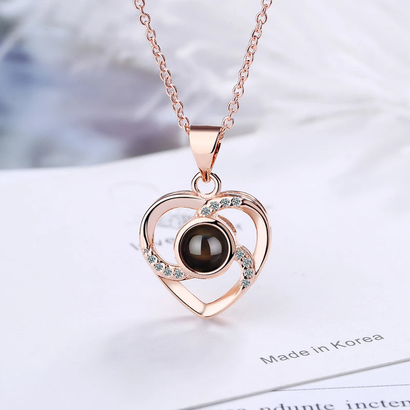 925 Silver Faith Necklace Love Pendant