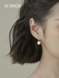 Sterling Silver Flower Earrings for Women