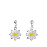 Sterling Silver Flower Earrings for Women