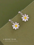 Sterling Silver Flower Earrings for Women