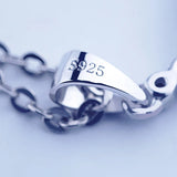 925 Silver Fan Pendant Necklace Olive Stone Chain Jewelry
