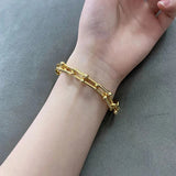 Sterling Silver Horseshoe U Bracelet Retro Jewelry