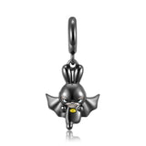 925 Silver Cartoon College Glasses Boy Elk Girl Fighter Charms