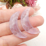 Amethyst Carved Flower Charms Pendant Bead 32x10x4mm