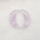 Amethyst Carved Flower Charms Pendant Bead 32x10x4mm